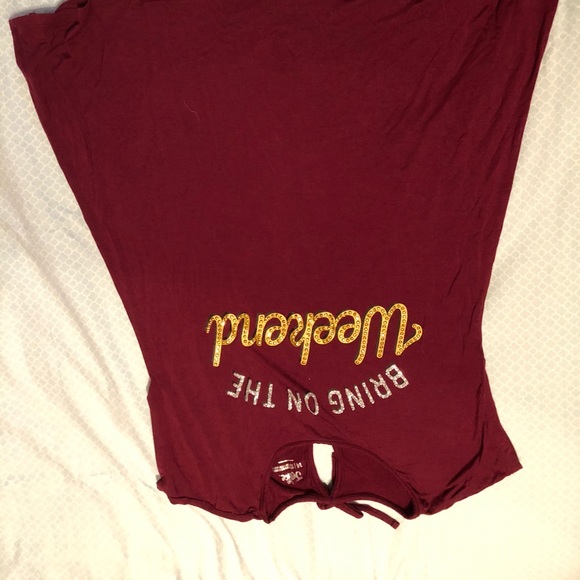 Justice Short Sleeve Shirt “Bring on the Weekend” - Picture 1 of 3